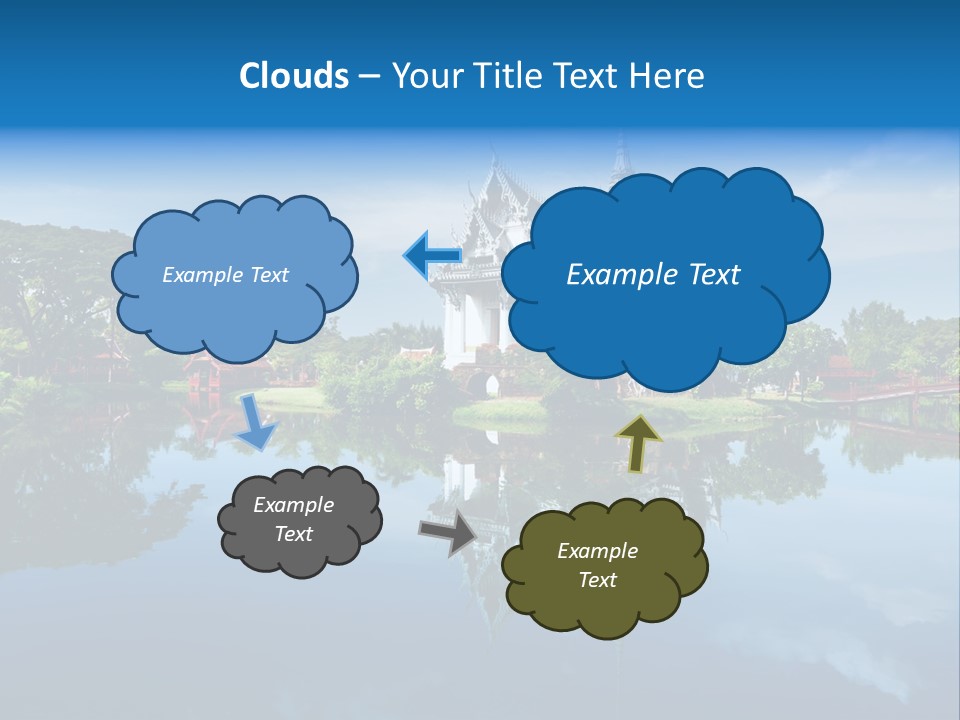 Asia Heritage Lake PowerPoint Template