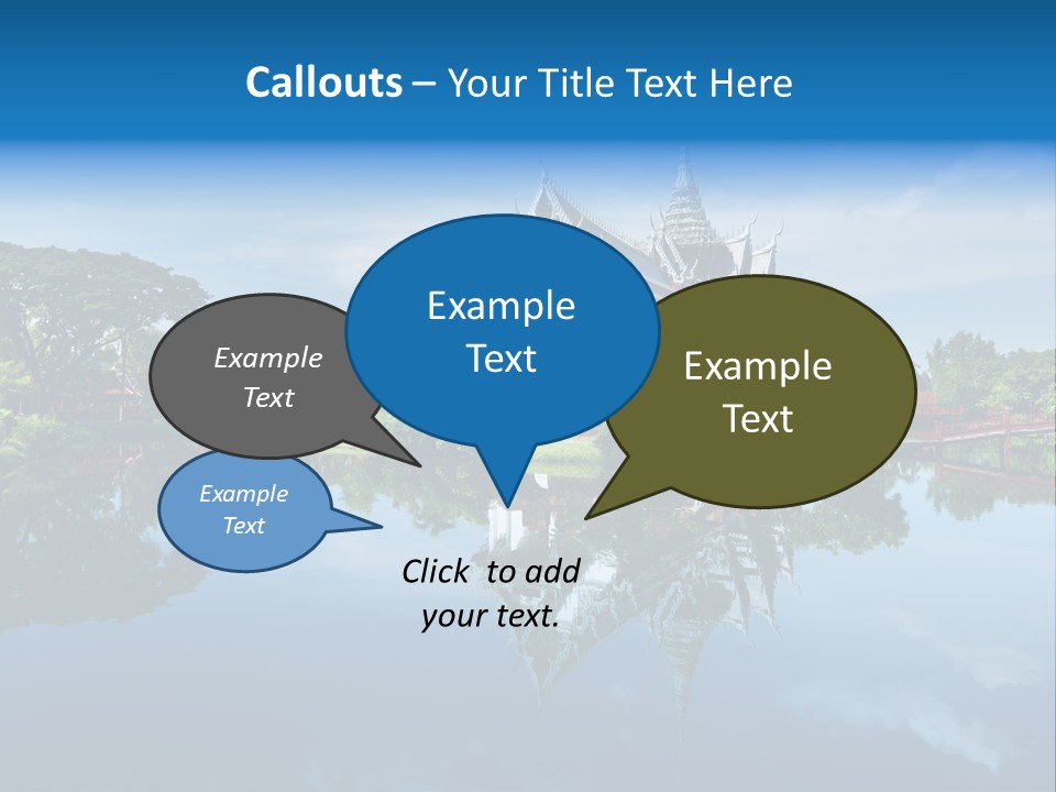 Asia Heritage Lake PowerPoint Template