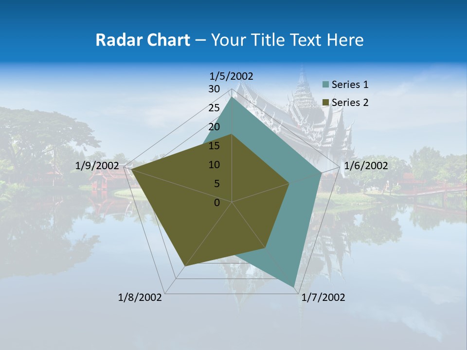 Asia Heritage Lake PowerPoint Template