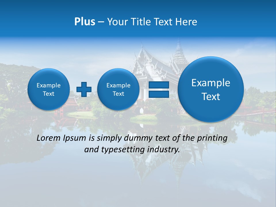 Asia Heritage Lake PowerPoint Template