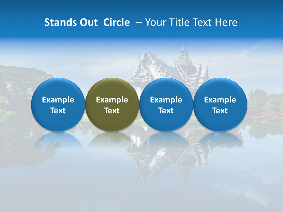 Asia Heritage Lake PowerPoint Template