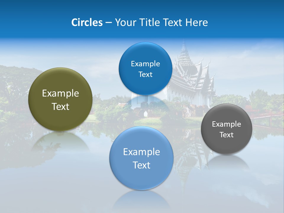 Asia Heritage Lake PowerPoint Template