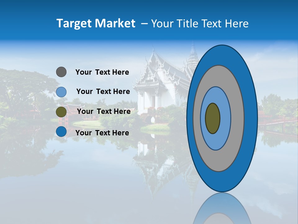 Asia Heritage Lake PowerPoint Template