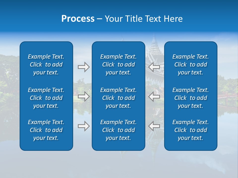 Asia Heritage Lake PowerPoint Template