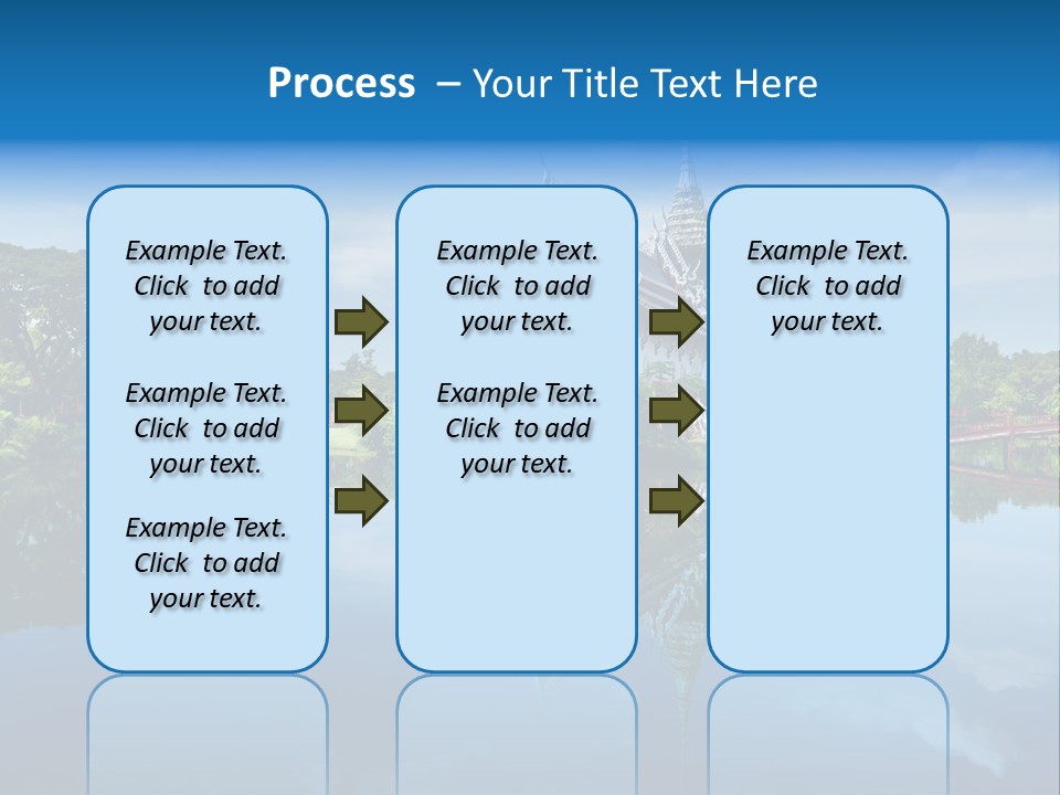 Asia Heritage Lake PowerPoint Template