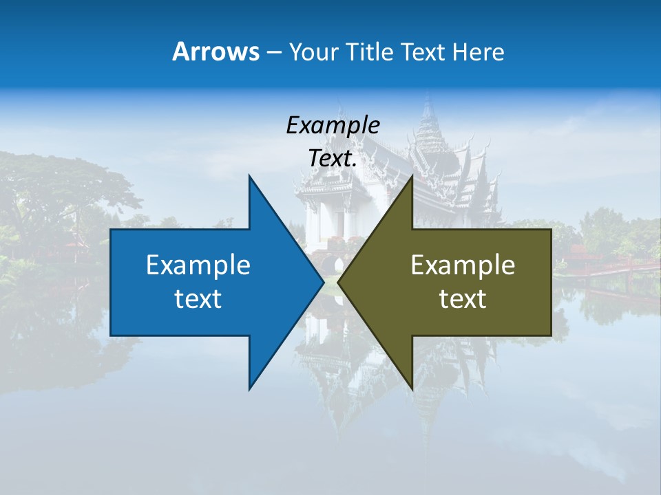 Asia Heritage Lake PowerPoint Template