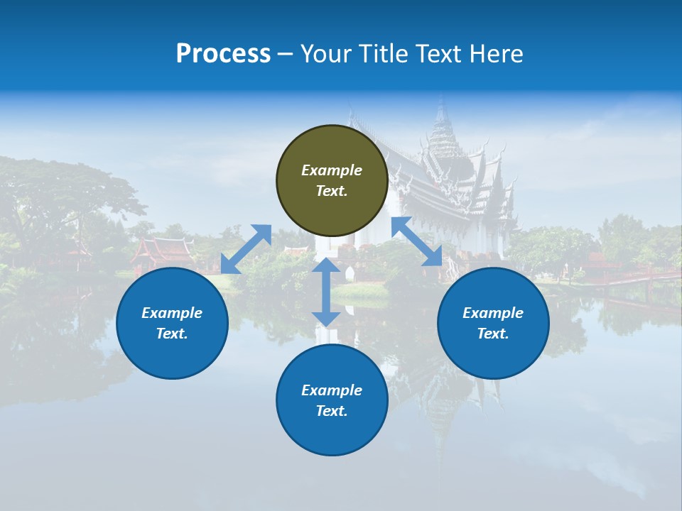 Asia Heritage Lake PowerPoint Template