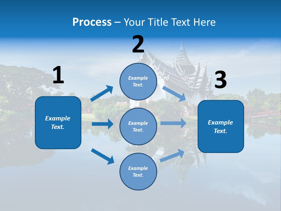 Asia Heritage Lake PowerPoint Template