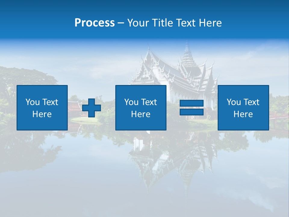 Asia Heritage Lake PowerPoint Template