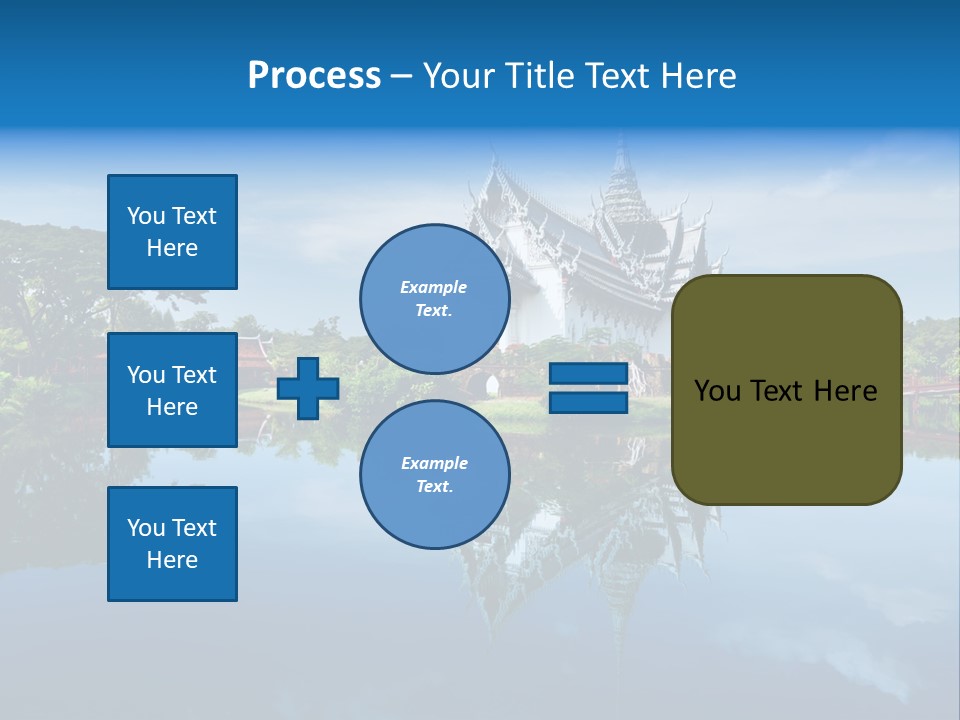 Asia Heritage Lake PowerPoint Template