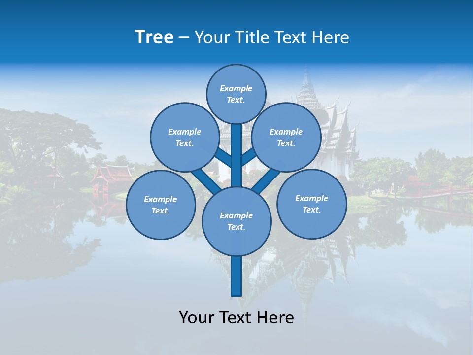 Asia Heritage Lake PowerPoint Template