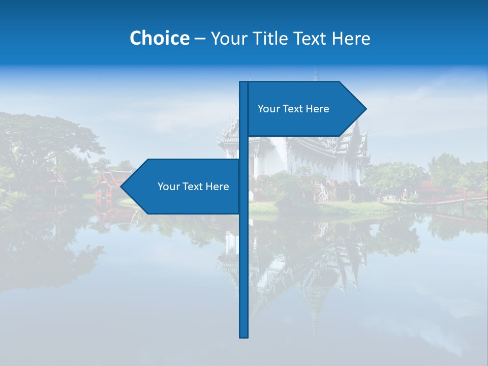 Asia Heritage Lake PowerPoint Template