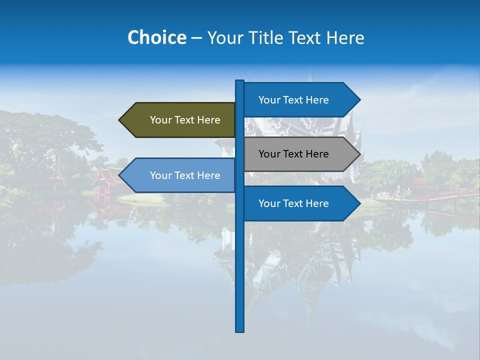 Asia Heritage Lake PowerPoint Template