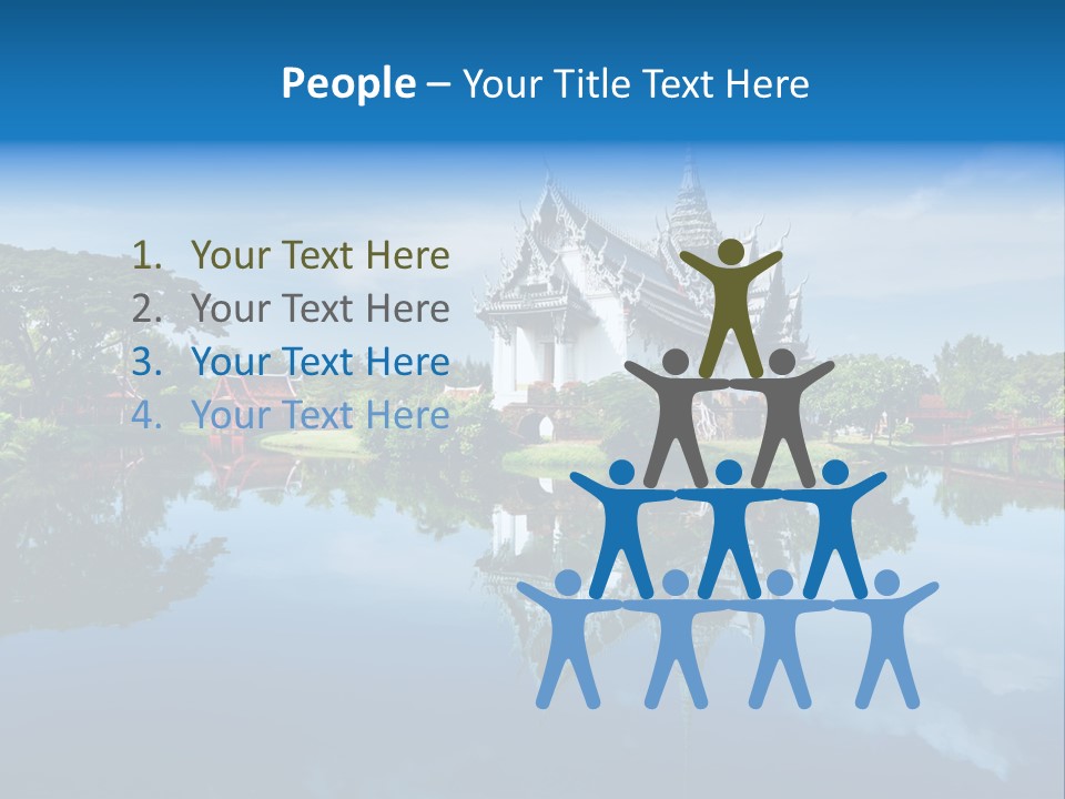 Asia Heritage Lake PowerPoint Template