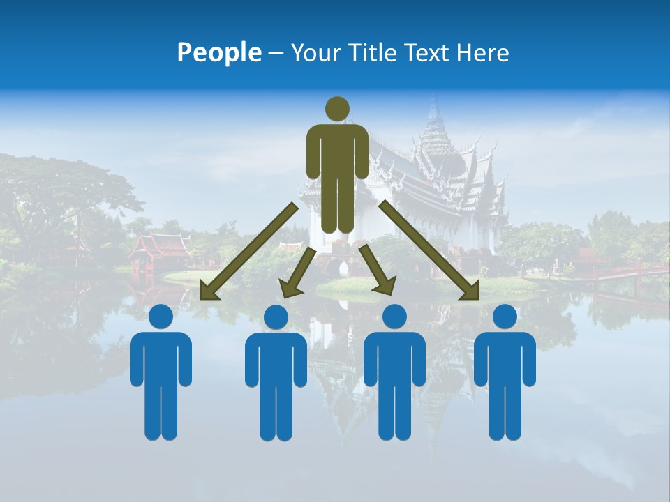 Asia Heritage Lake PowerPoint Template