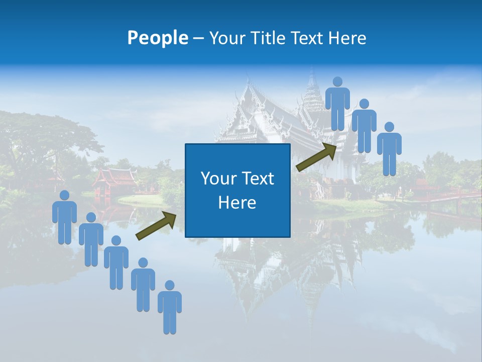 Asia Heritage Lake PowerPoint Template