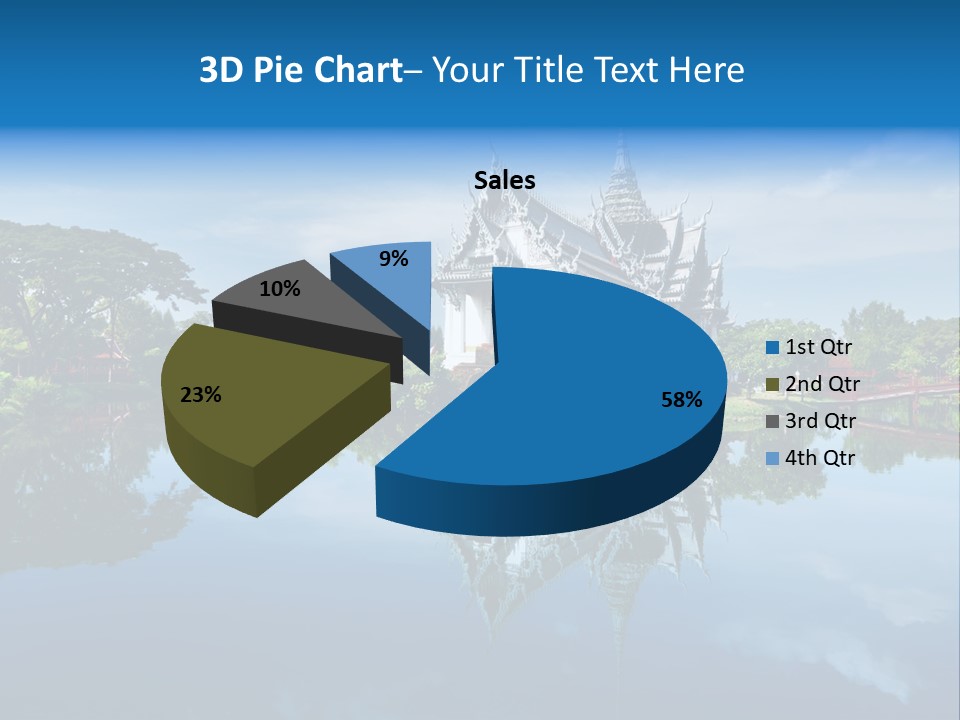 Asia Heritage Lake PowerPoint Template