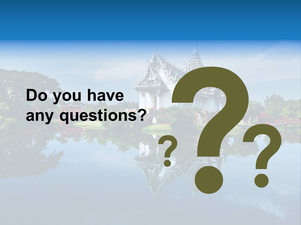 Asia Heritage Lake PowerPoint Template