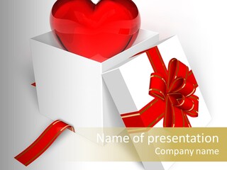 Celebrate Render Glass PowerPoint Template