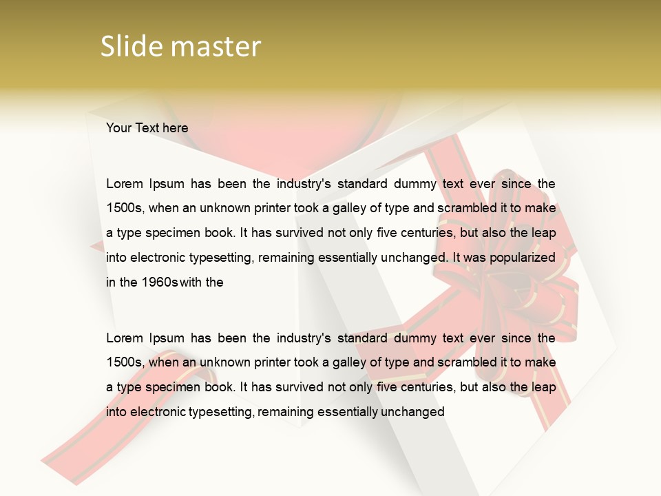 Celebrate Render Glass PowerPoint Template