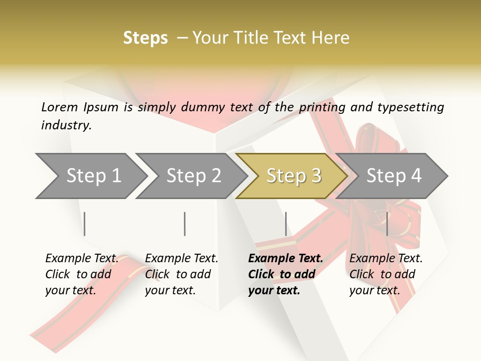Celebrate Render Glass PowerPoint Template