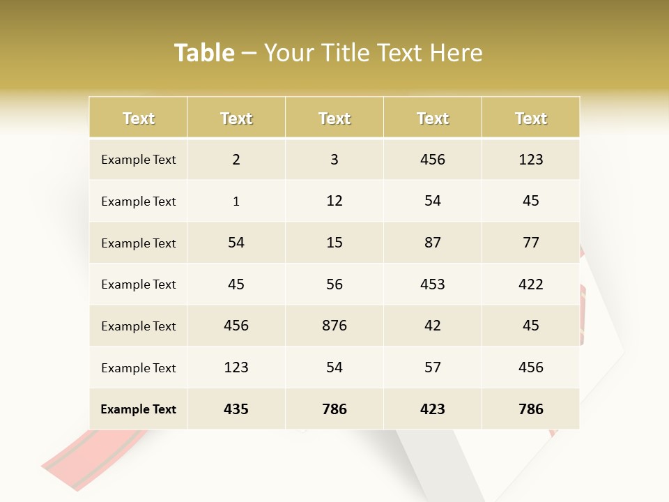 Celebrate Render Glass PowerPoint Template