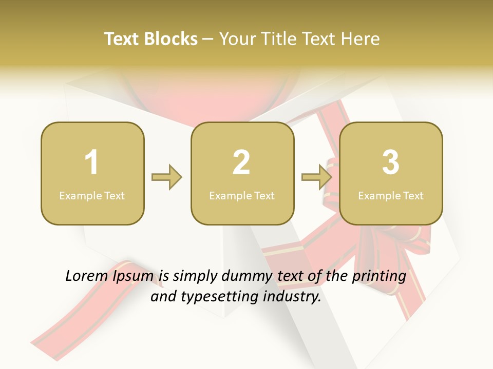 Celebrate Render Glass PowerPoint Template