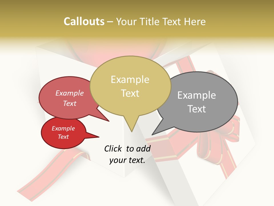Celebrate Render Glass PowerPoint Template