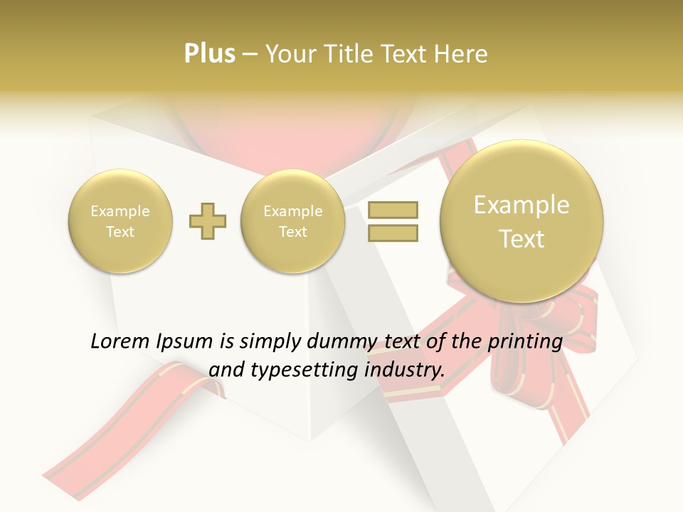 Celebrate Render Glass PowerPoint Template