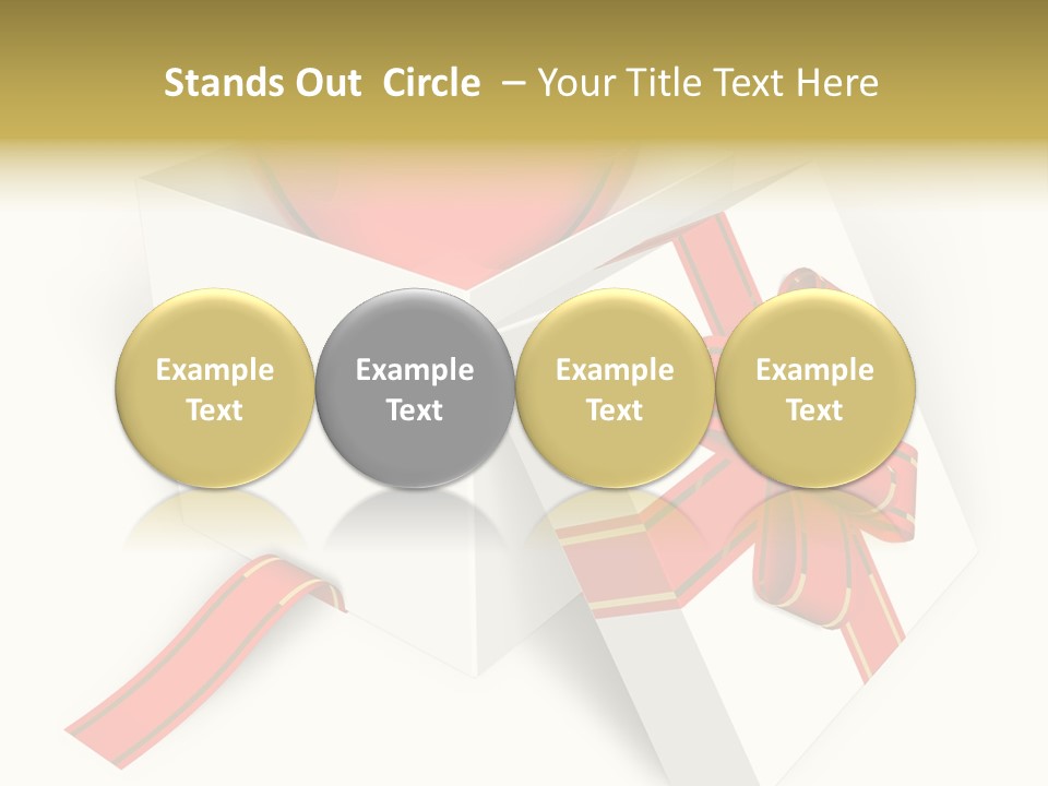 Celebrate Render Glass PowerPoint Template