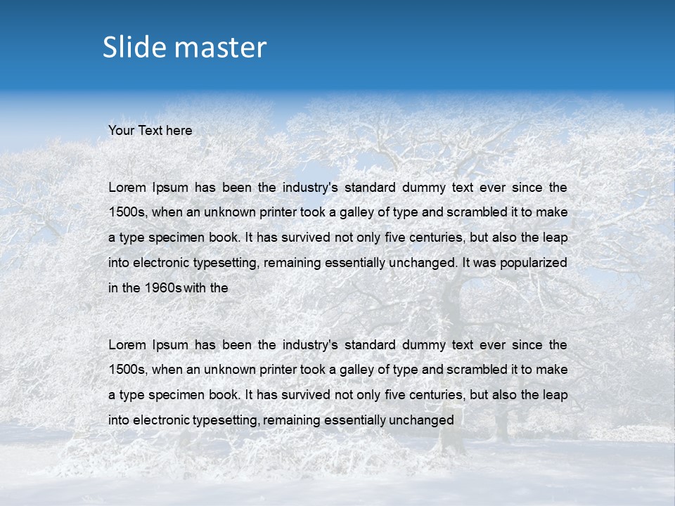 Beauty Cold Wintry PowerPoint Template
