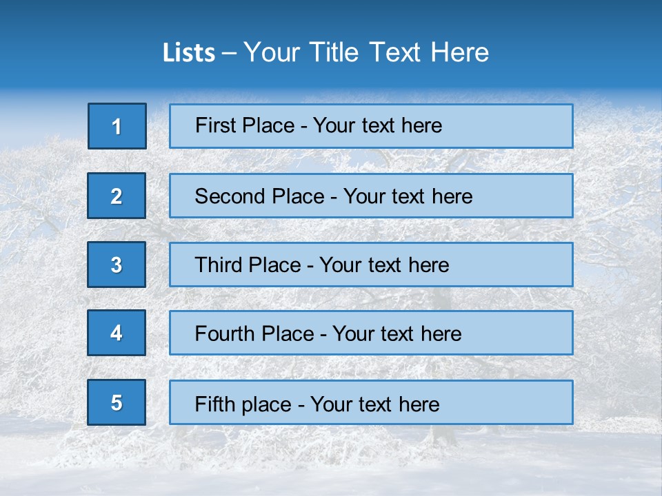 Beauty Cold Wintry PowerPoint Template