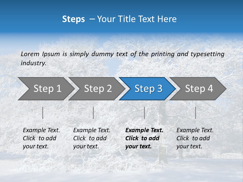 Beauty Cold Wintry PowerPoint Template