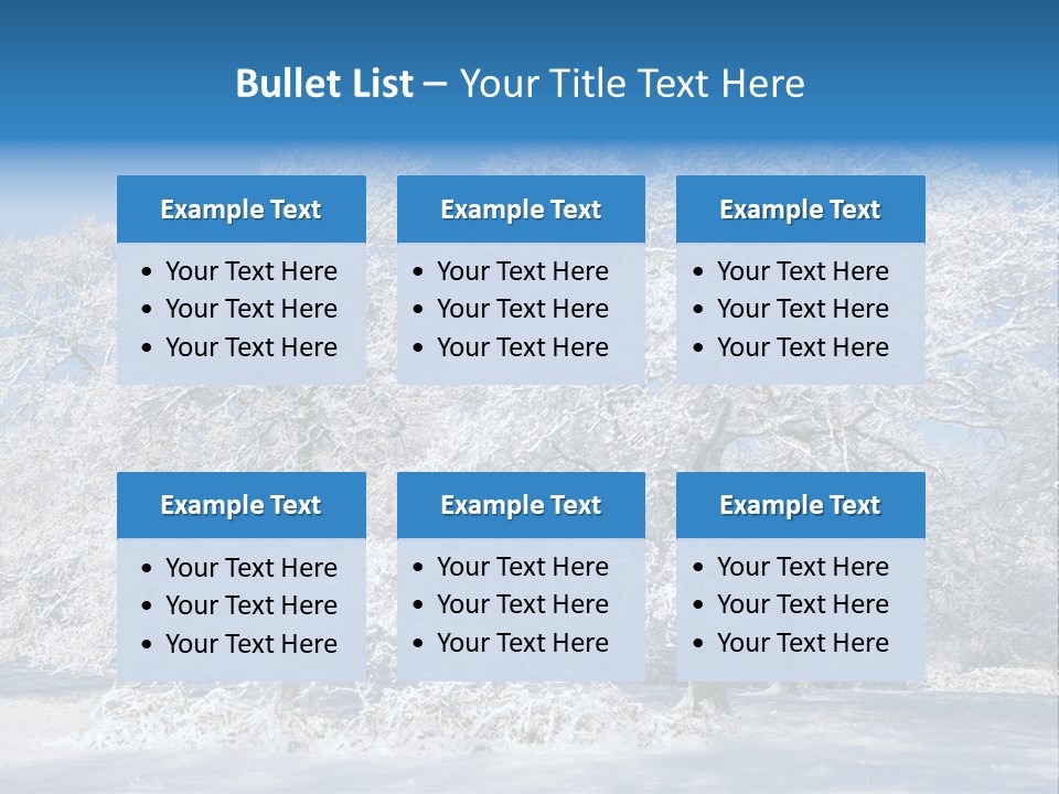 Beauty Cold Wintry PowerPoint Template