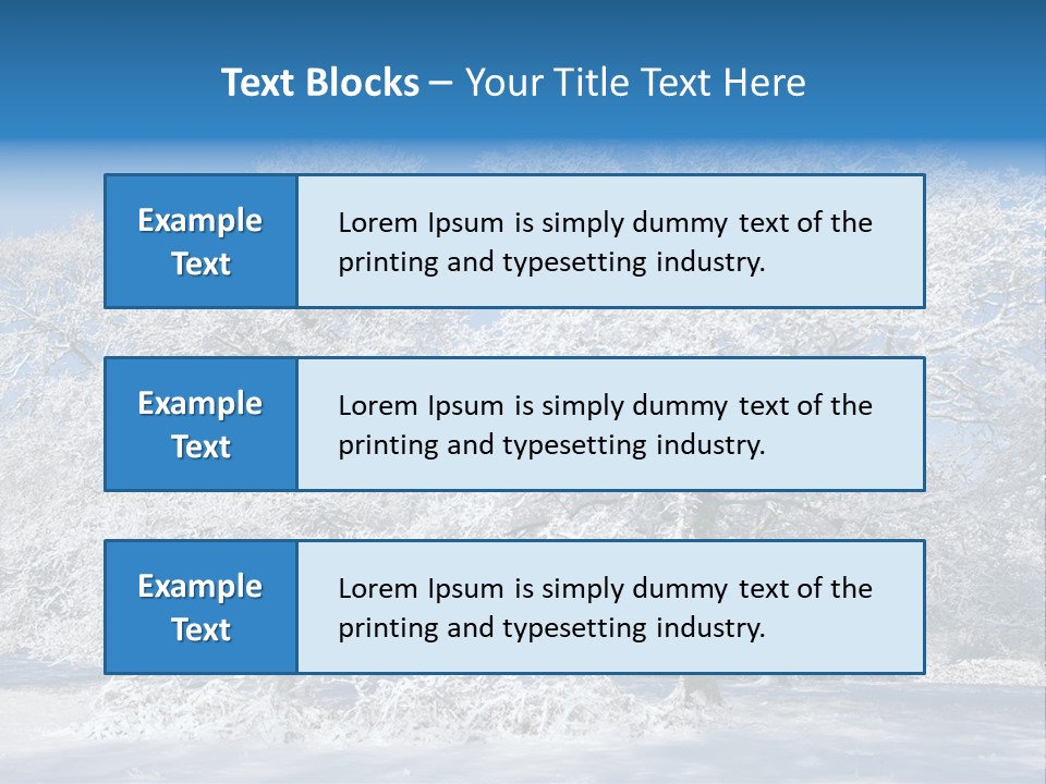 Beauty Cold Wintry PowerPoint Template