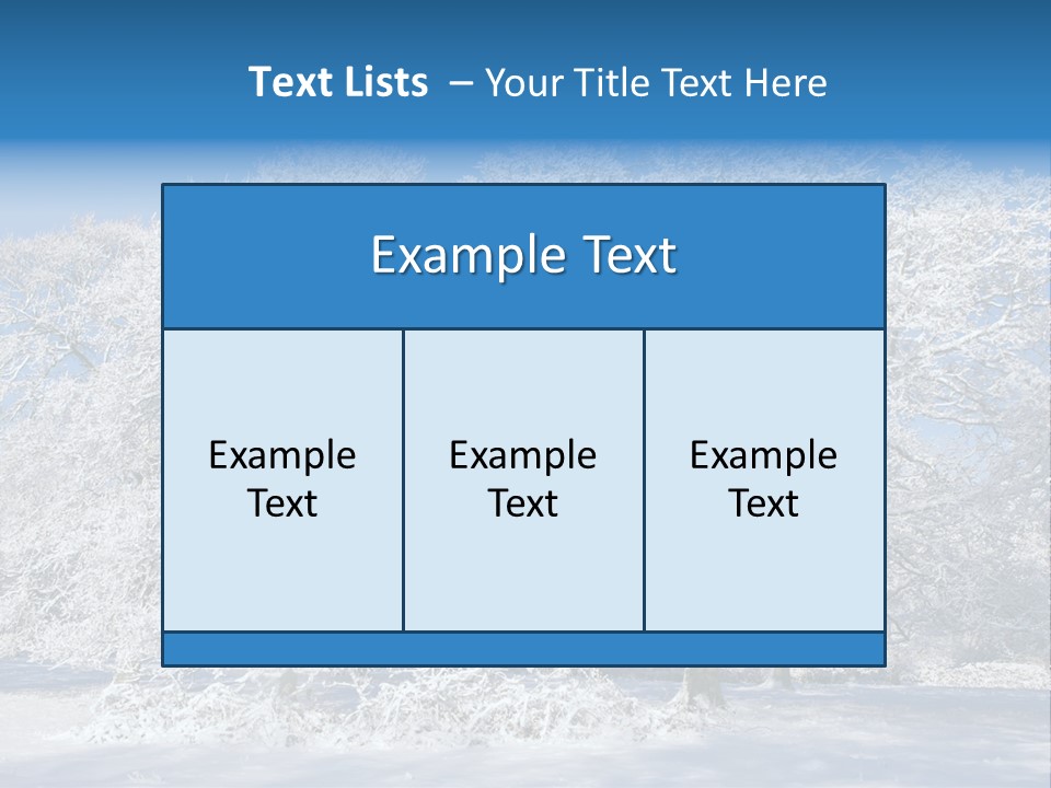 Beauty Cold Wintry PowerPoint Template