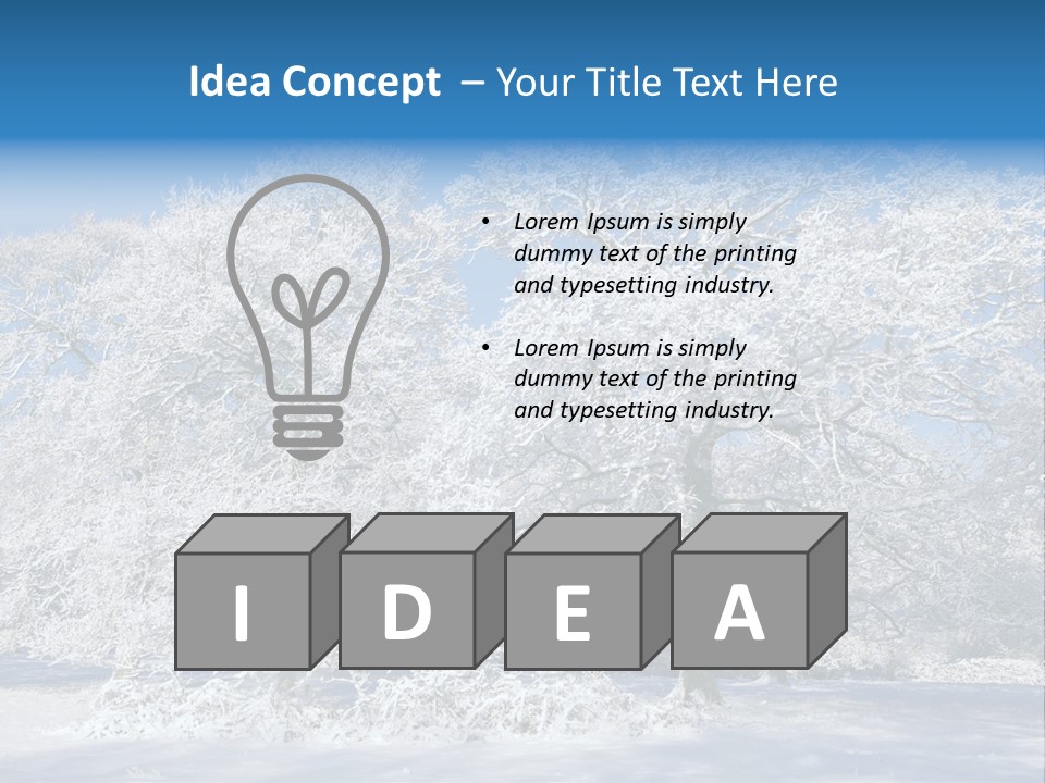 Beauty Cold Wintry PowerPoint Template