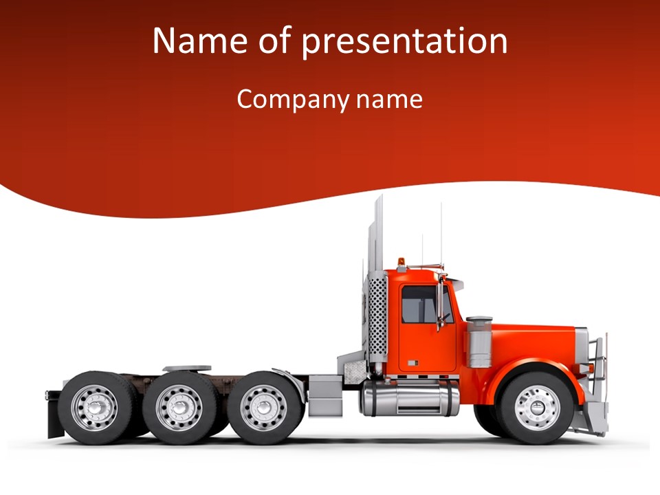 Haul Chrome Shipping PowerPoint Template