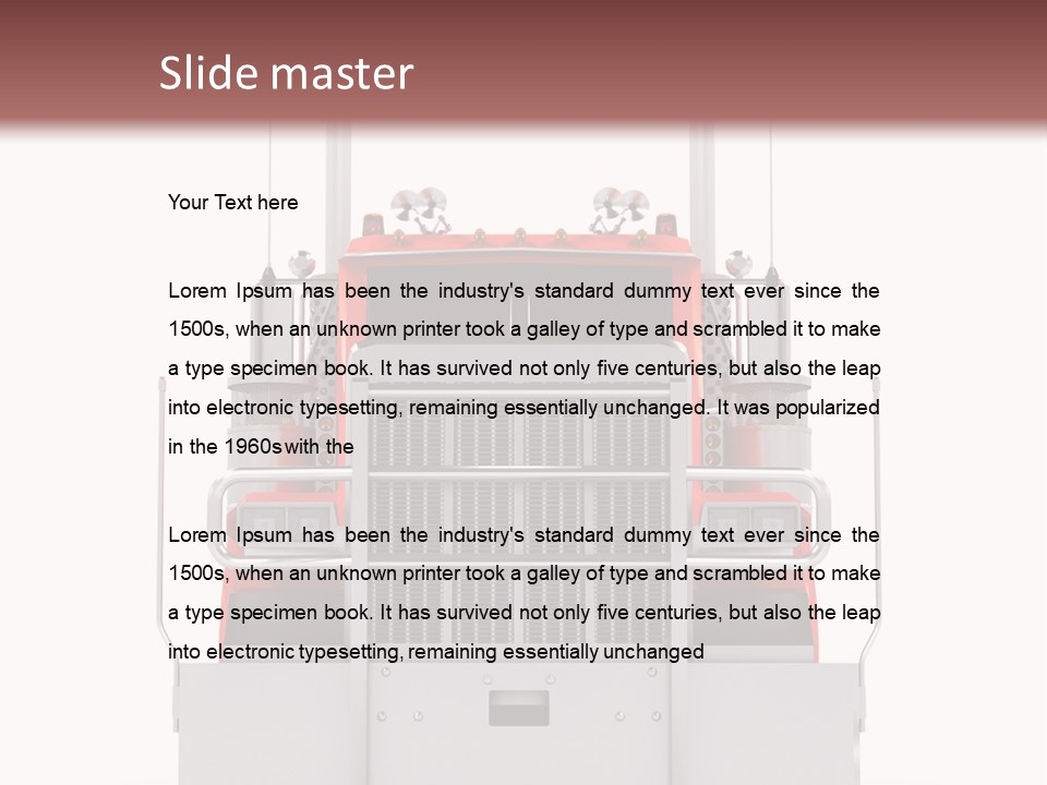 Rig Commercial Industry PowerPoint Template