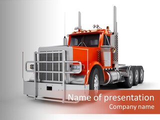 Copy Space White Cargo PowerPoint Template