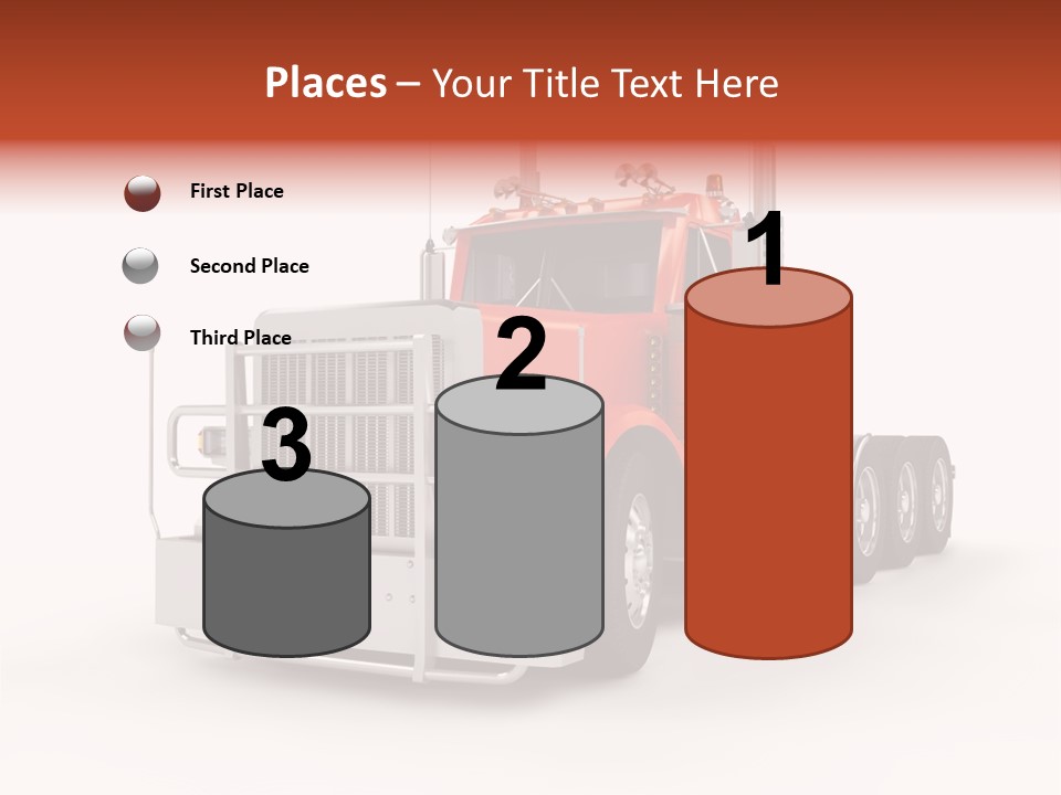 Copy Space White Cargo PowerPoint Template