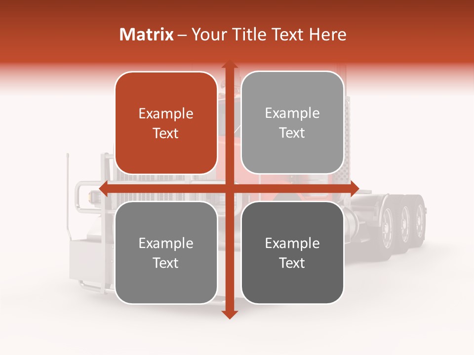 Copy Space White Cargo PowerPoint Template