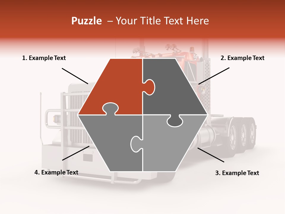 Copy Space White Cargo PowerPoint Template