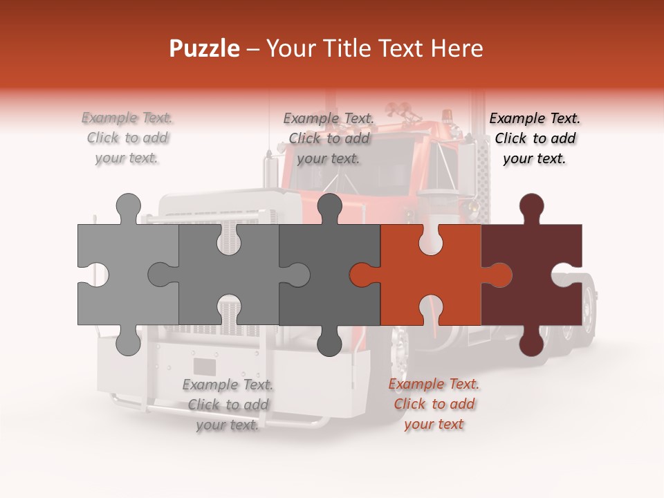 Copy Space White Cargo PowerPoint Template