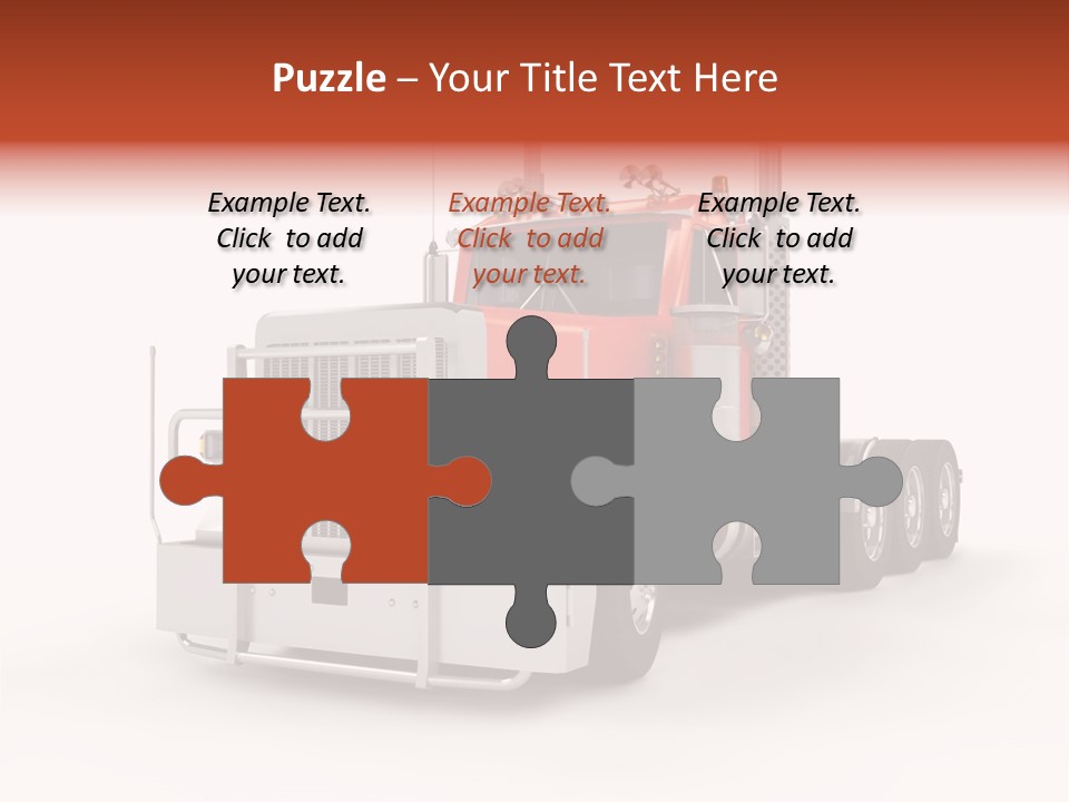 Copy Space White Cargo PowerPoint Template