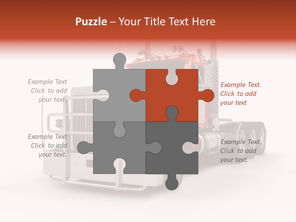Copy Space White Cargo PowerPoint Template