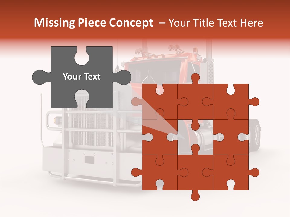 Copy Space White Cargo PowerPoint Template