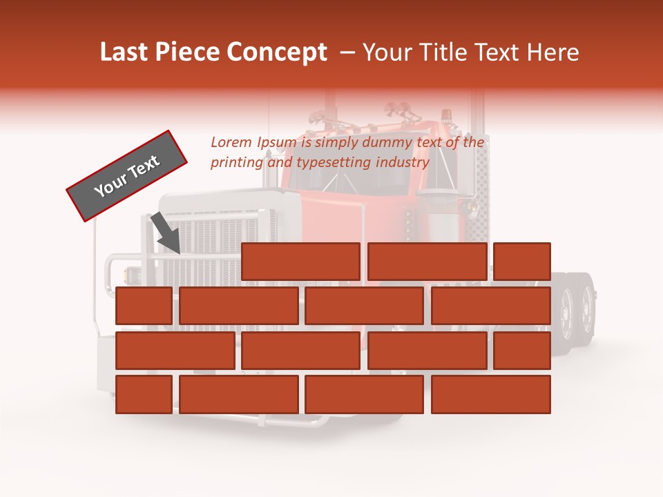 Copy Space White Cargo PowerPoint Template