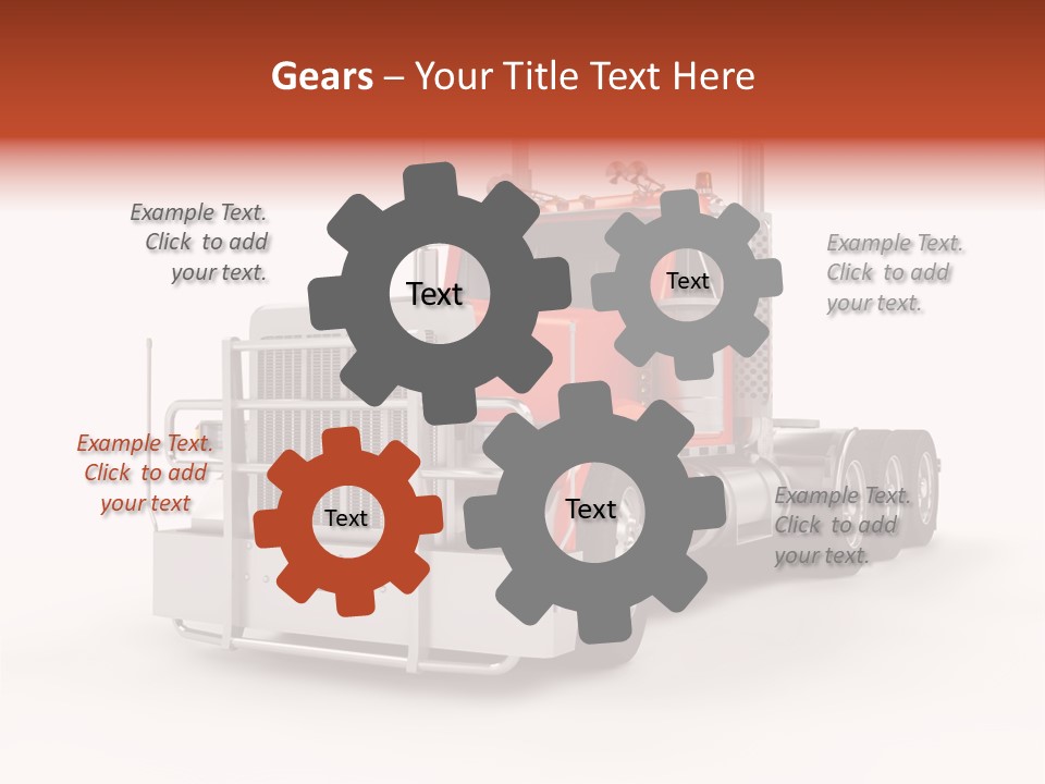Copy Space White Cargo PowerPoint Template