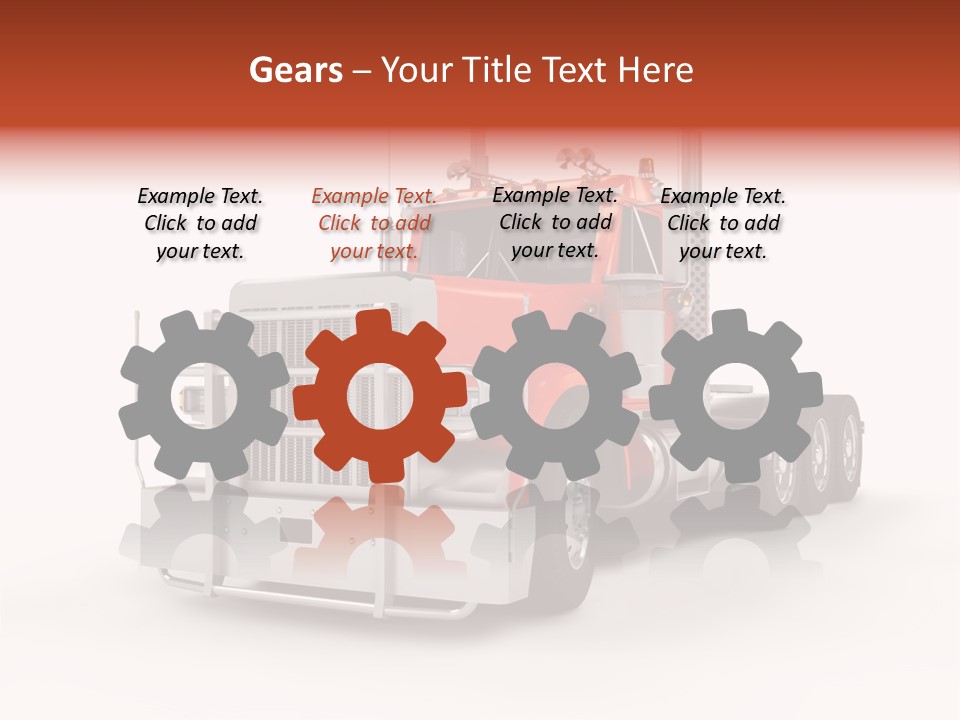 Copy Space White Cargo PowerPoint Template